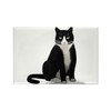CafePress Black And White Tuxedo Cat Magnets Rectangle Magnet, 3"x2"