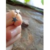 Silver Star Studs Stainless Steel Delicate Silver Earrings, Anti-Allergic, Stud