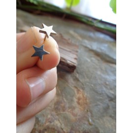Silver Star Studs Stainless Steel Delicate Silver Earrings, Anti-Allergic, Stud Earrings, Silver