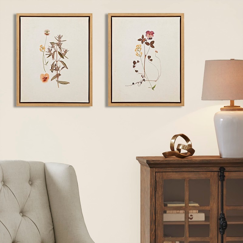 MARTHA STEWART French Herbarium Wall Art Living Room Decor -