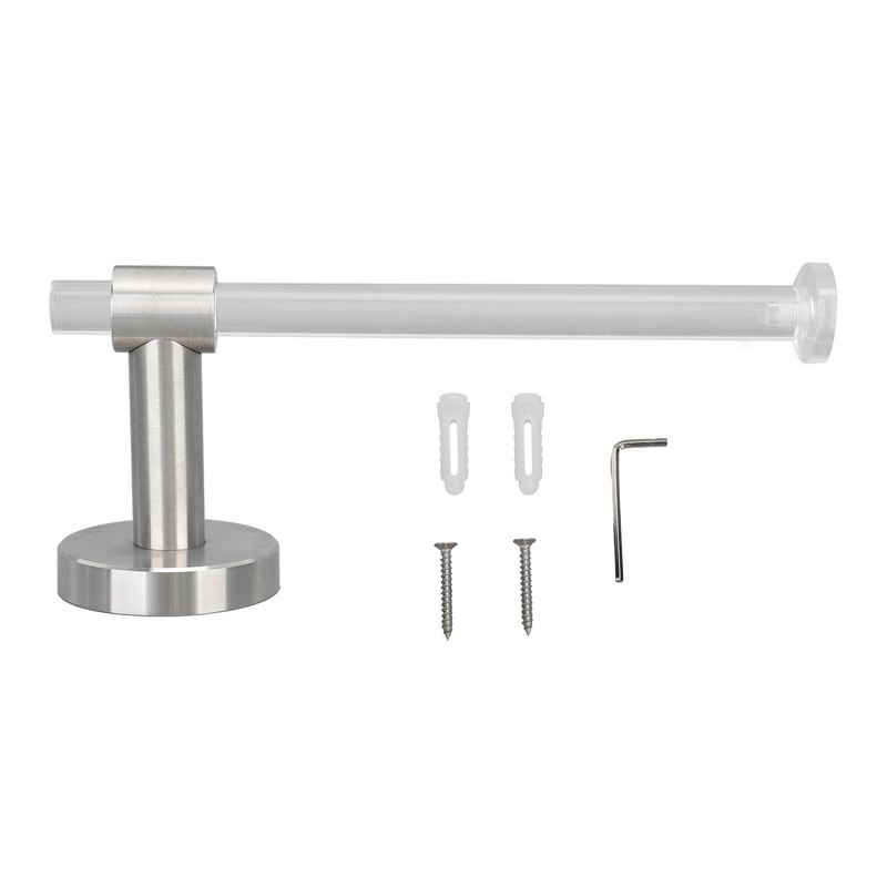 Bathroom Towel Rack Holder Hanger Transparent Light Luxury Acrylic Wall