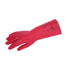 Dönges Electrician's Gloves, Protective Gloves, Size 9, Red, Insulating up to 1000V AC, 1500V DC, EN 60903:2003 Class 0