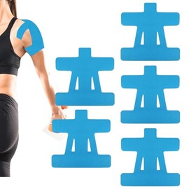 Venda Kinesiológica Deportiva para Hombro,Venda Kinesiológica Precortada para Hombro - Parches Musculares Cómodos para Familia Mujeres Hombres Jóvenes