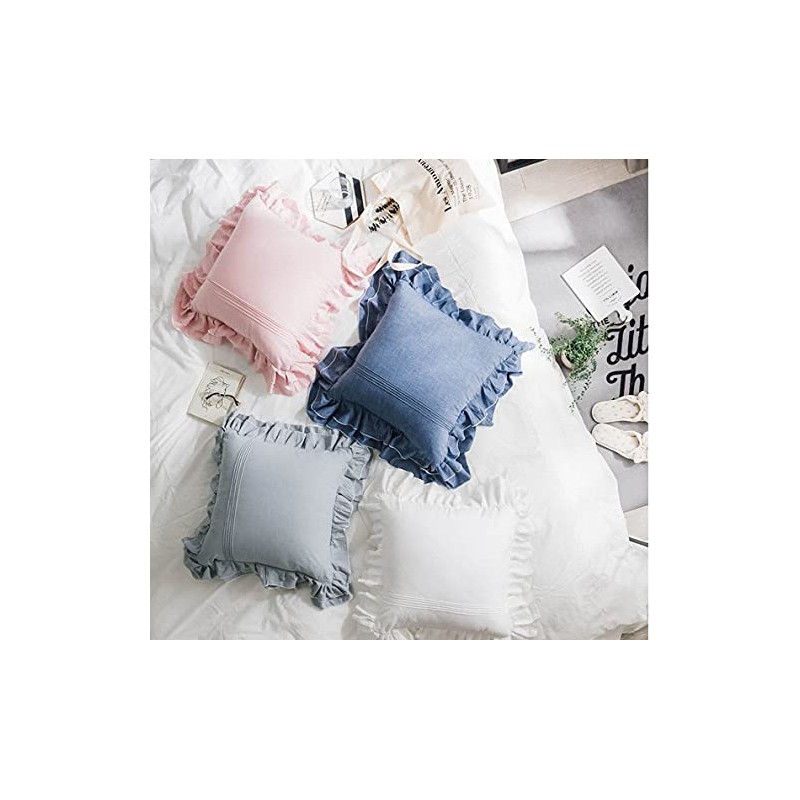 Antique Throw Pillow Case 45*45cm Fashion Pillowcase Ruffle Nordic Shabby