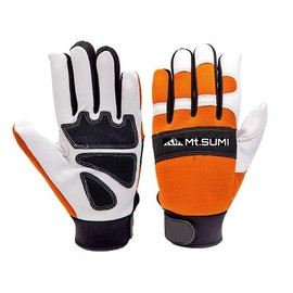 Mount Sumi Chainsaw Work Gloves, Genuine Leather (S) / Forestry / Chainsaw Work, Work, Safety Gloves