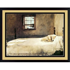 Master Bedroom by Andrew Wyeth Dog Sleeping