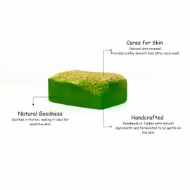 Earth Sabun Natural Handmade Pumpkin Fiber Aloe Vera Loofah for Body and Face - Natural Exfoliator Modern Packaging
