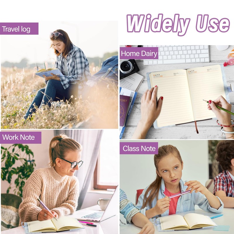 A5 Diary with Code Girls, Diary for Adults with Lock,