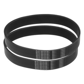 sourcing map 2pcs 160J10 PJ V-Ribbed Belt 10 Ribs 16" Length x 0.92" Width x 0.14" Height, EPDM Poly V Belt, Multi Wedge Micro V Serpentine Belt
