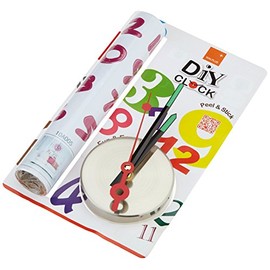 Flowers Wall Clock Art Decals Home Decoration Living Bedroom Office Décor DIY, Pink