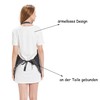 Hanerdun Women's Apron Cooking Apron Kitchen Apron with Pockets Bow
