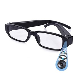 Anteojos Mini Cámara Oculta Video 1080p, Cámara de Vigilancia Portátil Sin WiFi, Gafas de Grabación de Vídeo para Actividades en Interiores y Exterior