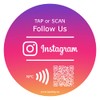 TAPiTAG Follow Us on Instagram PVC Tag NFC & QR