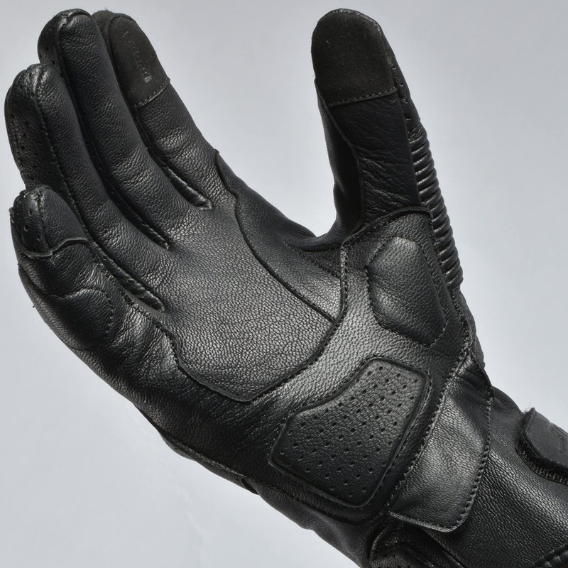 J.A.G. Leather Motorcycle Motorbike Knuckle Protection Powersports Gloves - Motorcycle