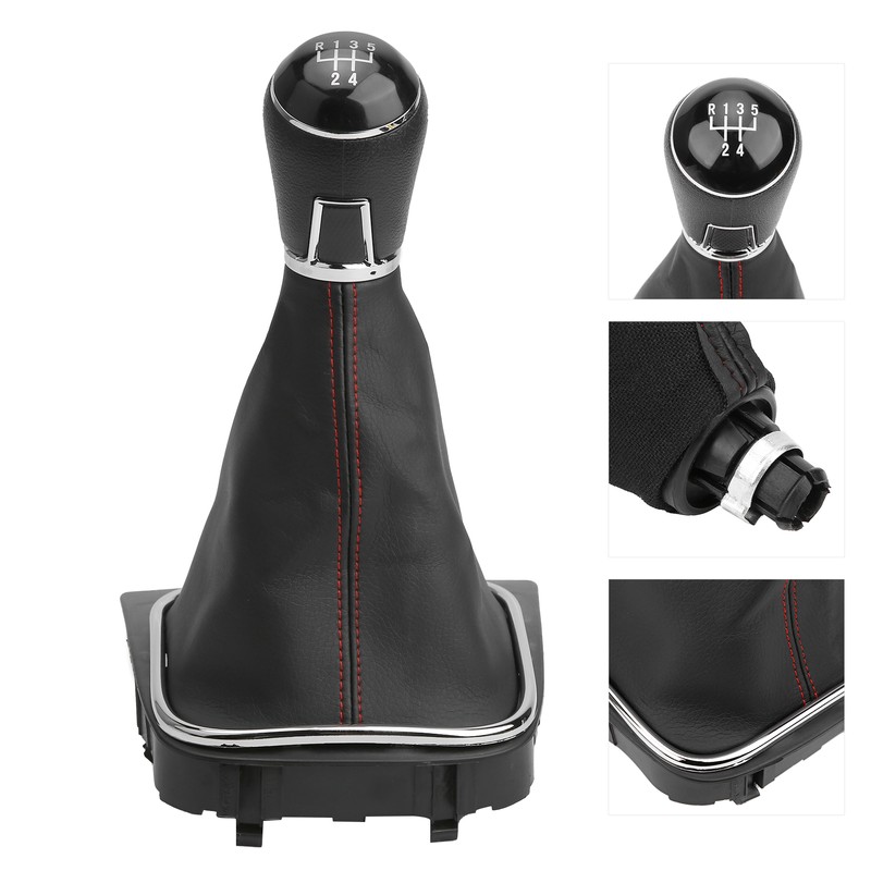 PU Leather Gear Shift Knob with Dustproof Cover Boot