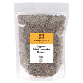 Organic Dried Lavender Flowers 100g by Manor Springs Organic