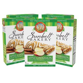 Sunbelt Bakery's Apple Cinnamon Fruit & Grain Bars, 5 Boxes, No Preservatives (40 Bars)