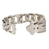 SPUNKYsoul Chain Link Cuff Buckle Bracelet in Gold or Silver