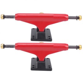 2PCS Skateboard Trucks, Aluminum Skateboard Bracket Sturdy Lightweight Tensor Trucks Skateboards(Red) Riding