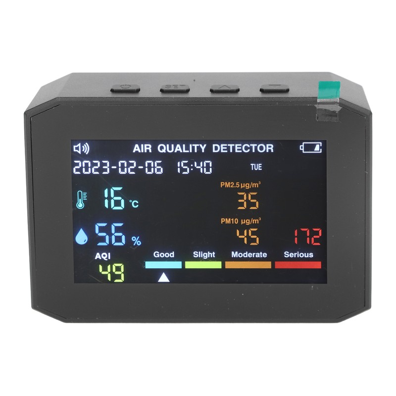 Air Quality Monitor PM2.5 PM10 HCHO TVOC CO2 Temperature Humidity