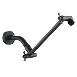 Shower Head Arm, Adjustable Shower Extension Arm for Rain Showerheads, Angle & Height Adjustable Shower Head Extender Arm, G1/2 Universal Connector, Easy to Install (Oil Rubbed Bronze, 10 Inch)
