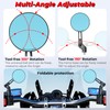 VAZESWIN Aluminum Alloy Rainproof Foldable Motorcycle Mirrors with M8 M10
