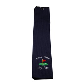 Dad Golf Towel Embroidered Golf Towel Gift Golf Father Gift Embroidered Golf Towel with Clip (papa Dark- Blue)