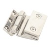 Curved Single‑Sided Hinge Stainless Steel Bathroom Hinge for Tempered 8‑12mm