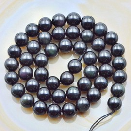 AD Beads 8mm Grade A Natural Gemstone Round Smooth Loose Beads 15" (Rainbow Obsidian)