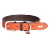 DO&G Leather Collection Collar, X-Small, Orange
