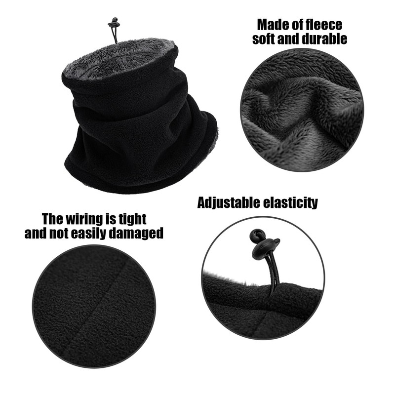 FDGGT 1 Fleece Scarf and 1 Pair of Ear Muffs,