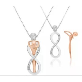 Unbranded 925 sterling silver necklace for Couple in Love !