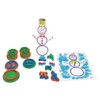 Colorations Snowman Stamper Kit, 15 Stamps, EVA Foam, Durable, Washable,
