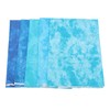 5Pcs Cotton Quilting Fabric Smudge Dyed 19.7in Long 17.7in Wide