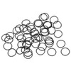 sourcing map Fluororubber O-Ring Sealing Ring Black 10 mm x