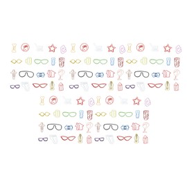 100pcs Paper Clips Mixed Cute Paper Clips Assorted Colors Metal Paperclips Decorative Bookmark Paperclips for School Office