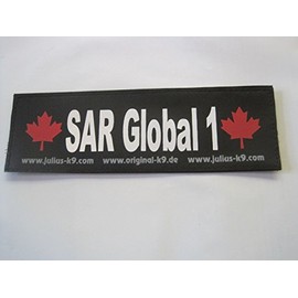 SAR GLOBAL 1 (Large) Package of 2 Julius-K9 Labels for Harnesses