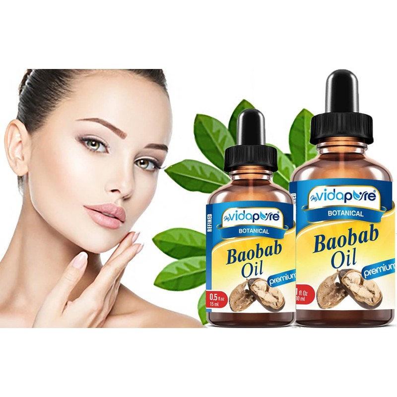 MYVIDAPURE 100% Pure BAOBAB OIL WILD GROWTH RAW for Skin,
