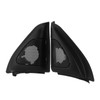 Pair Car Door Speaker Cover Audio Tweeter Trim Black Replacement