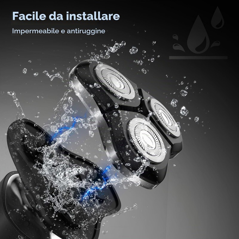 Testine per rasoio elettrico 3D - Testine di ricambio magnetiche