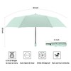 BAODINI Small Travel Umbrella for Rain and Sun Protection, 42
