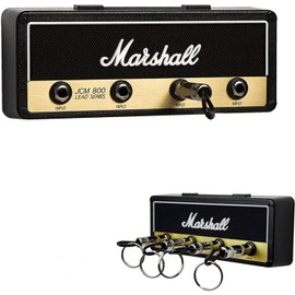 Key Holder,Wall Mounting Guitar Amp Key Hooks for Musician Lovers, JCM800 Keychain Including 4 Pieces Key Ring.