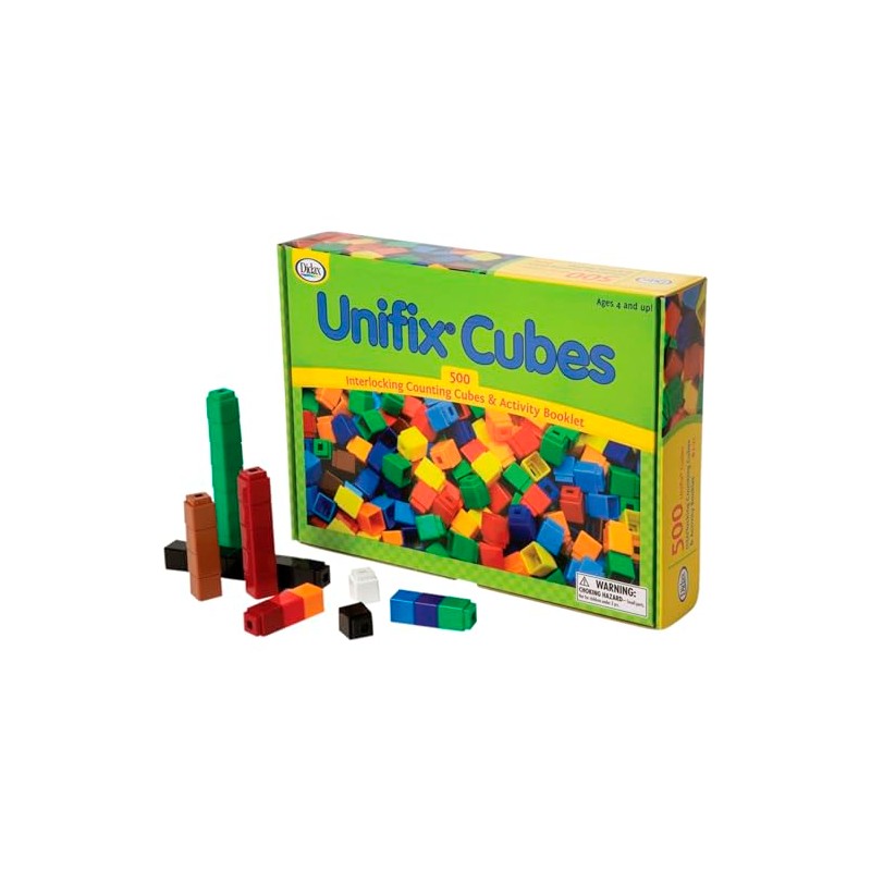 Unifix Cubes, Ten Assorted Colors, Set of 500