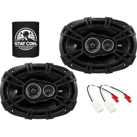 KICKER Speakers 6x9 inch for Jeep Grand Cherokee 2014-2020 Upgrade Kit - Pair of DS Series with Harness, Car Audio Front Door Speaker DSC6930, 43DSC69304
