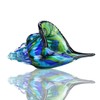 Glass Conch, Hand Blown Seashell Art Glass Figurine, Beautiful Home