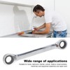 Double Ended Ring Wrench Universal Chrome Vanadium Steel 72 Tooth
