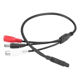 Fosa Dispositivo de Captación de Audio para Cámara de Seguridad CCTV, Micrófono CCTV Micrófono Exterior para Cámara de Seguridad WiFi, Mini Micrófono Micrófono de Audio