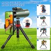 PISEZ Monocular Telescope 12x56,Monoculars for Adults high Powered with Smartphone