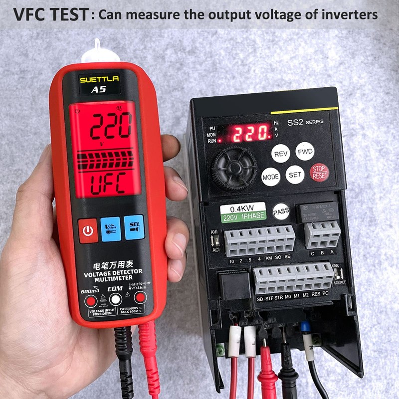 SUETTLA A5 Smart Digital Multimeter, Large Screen Pocket Multimeter Measure