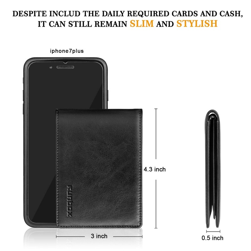 RUNBOX Wallet for Men and Women Slim Rfid Leather 2